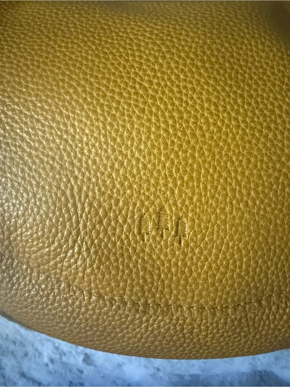 Portland leather large koala sling bag in sunshine NWT